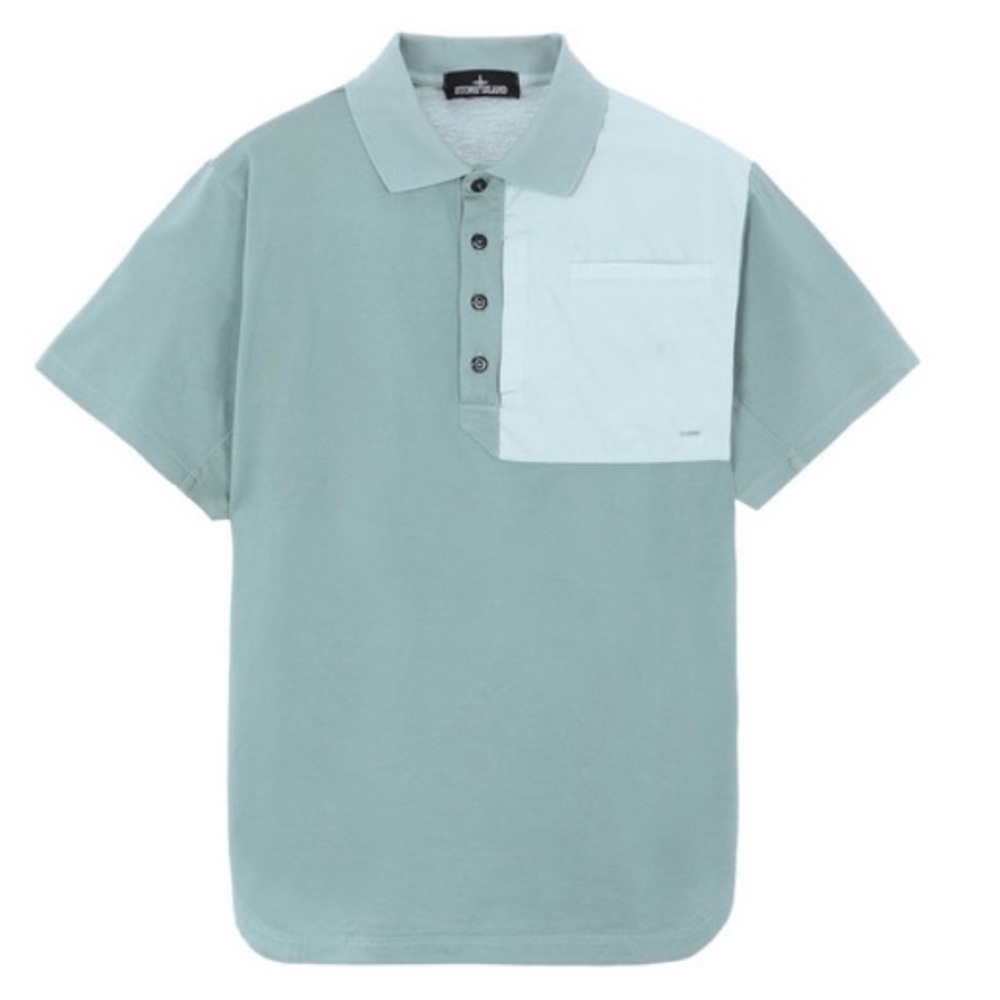 AUTHENTIC Stone Island Shadow Project Polo Shirt, Hard to Find! Light Green